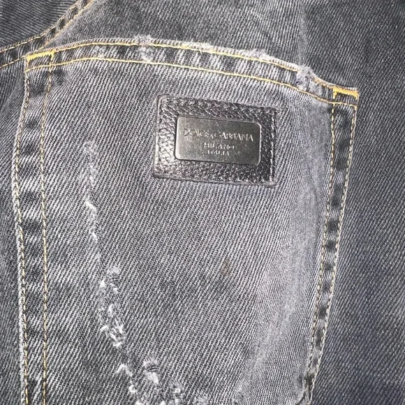 DOLCE & GABBANA
Women's "14 Gold" Black Straight Leg Boyfriend Jeans. - Picture 8 of 8